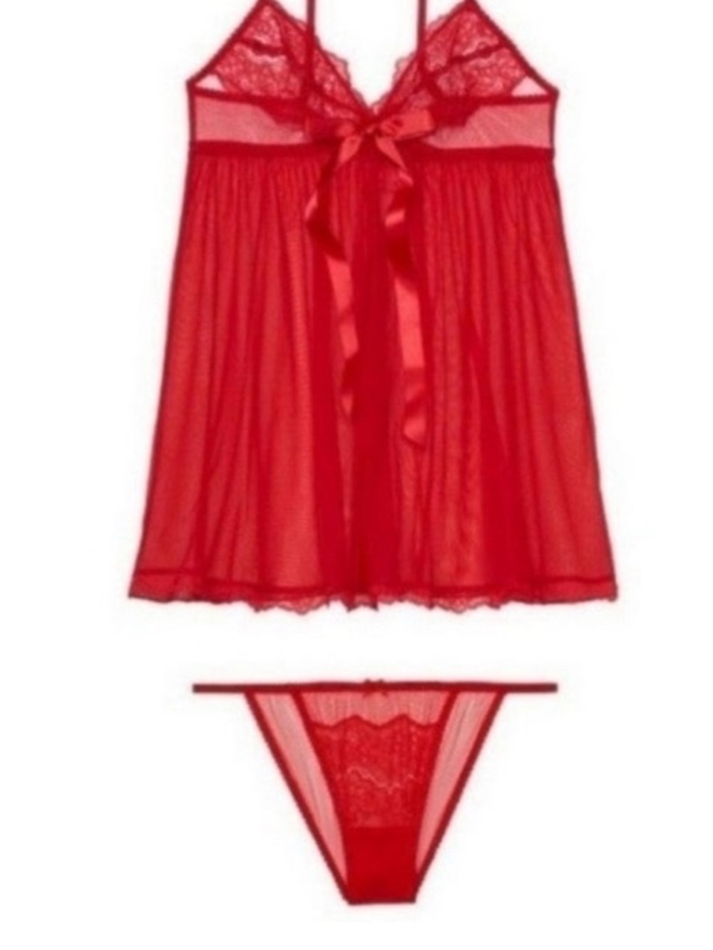 Victoria's Secret Sheer Babydoll Chemise Set